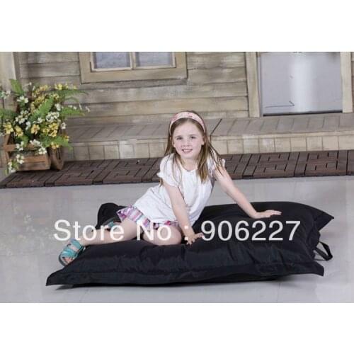 The original!! BLACK JUNIOR bean bag chair, outdoor children beanbag sofa cushions - free shipping