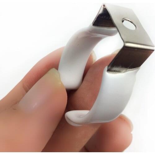 Stainless Steel Coated Plastic U Shape T8 T10 T12 Holder Strong Clamping Force Mounting Clip for Rope Lamp Installation