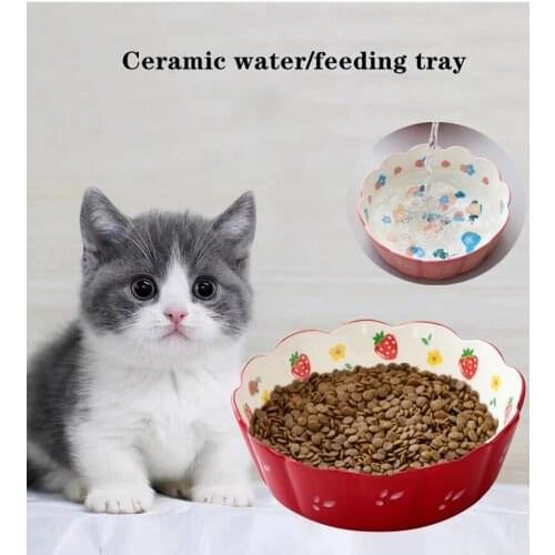 Water Bowls for Cats Ceramic Creativity Dogs Feeder Dog Feeding Pet Water Bowl for Dogs Cat Food Tray Dog Supplies Non-toxic EP