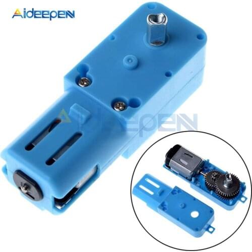 1:90 3V-6V Metal Gear Robot Intelligent Vehicle Speed Reducer TT Motor Single Shaft Finished Product Blue Shell Superior Quality