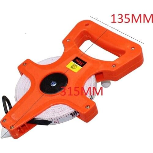 30M Meter Open Reel Tape Measure Inch Construction Measure Tools Scale Impact Resistant Fiber Glass Reel Insert Measure Tools