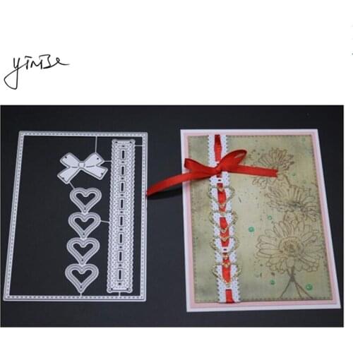 VCD170 HEART BOW DIE SCRAPBOOK Metal Cutting Dies For Scrapbooking Stencils DIY Album Cards Decoration Embossing Folder Die Cuts