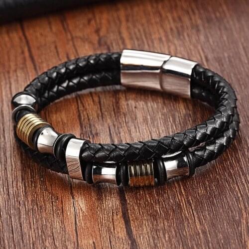 XQNI Men's Silver Bracelets