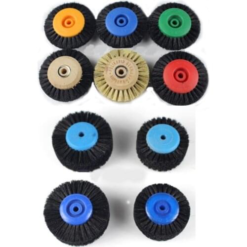 1 piece Black Abrasive Wheel Brush Wooden Hub Wheel for Jewelry Polishing Grinding