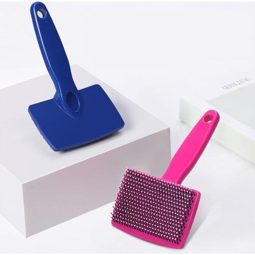 1pc Dog Brush Creative Stainless Steel Pet Brush Cat Comb Pet Grooming Tool Pet Hair Cleaning Brush Portable Pet Supplies