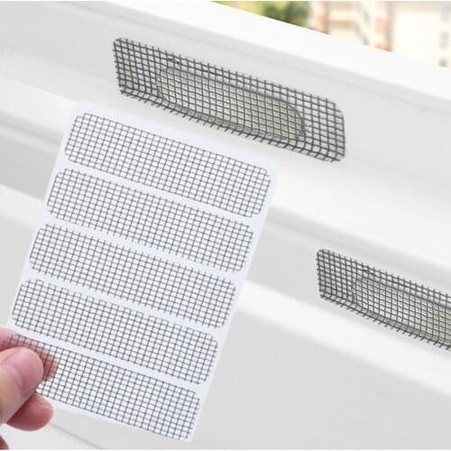 5PCS/sheet Anti-insect Fly Bug Adhesive Window Repair Door Window Mosquito Screen Net Repair Tape Patch Accessories Household