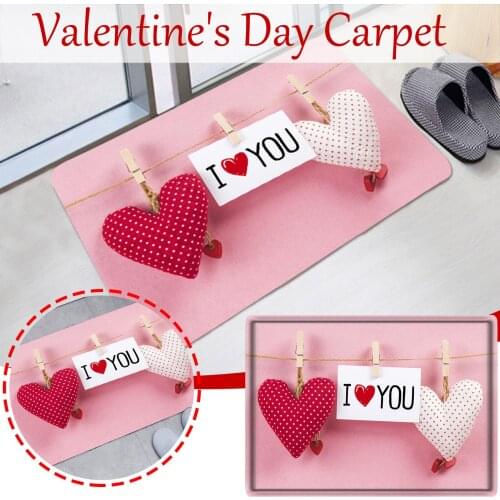 Home Carpets Decor Carpet Living Room Carpet Valentines Day Welcome Doormats Soft Practical Delicate Durable Warm