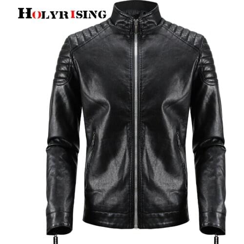 Men's Faux Leather Jackets Holyrising China