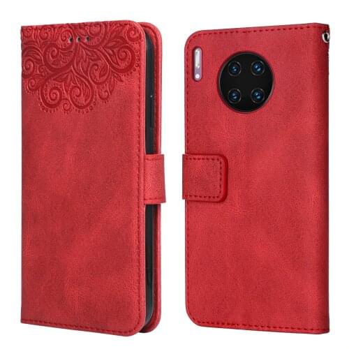 For Huawei Mate 30 Pro Flower Embossing Case LIO-L29 LIO-AL00 LIO-TL00 Wallet Flip Leather Case for Huawei 30 Pro Cover