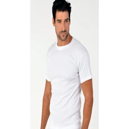4 pcs Mens short sleeve zero collar undershirt for men 100% cotton natural soft and durable fabric texture absorbs sweat
