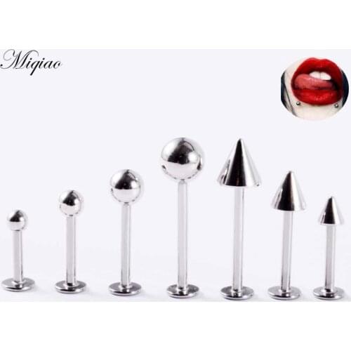 Miqiao Explosive All-match Steel Ball Pointed Cone Set Multifunctional Lip Nail Dimple Nail Ear Bone Nail Piercing Jewelry