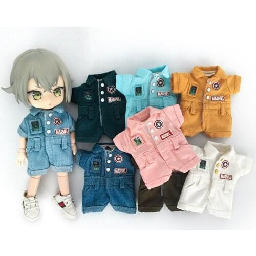 New 16cm BJD Ob11 Doll Clothes Bodysuit Workwear 1/12 Doll House GSC Obitsiu 11 Universal Accessory Kawaii DIY Gifts