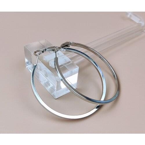 New Europe Hot Good quality Earrings Shape Charming Retro Popular Exaggerated Trendy Big Gift Lady Women Show Lovly Silver 002