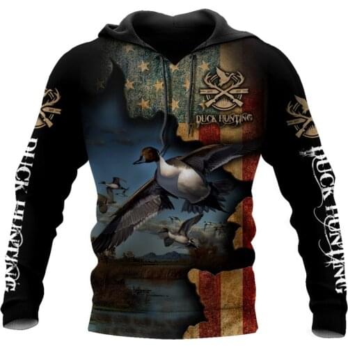 New Duck Hunt camouflage 3D AOP Hoodie mens Sweatshirt Unisex zipper Pullover