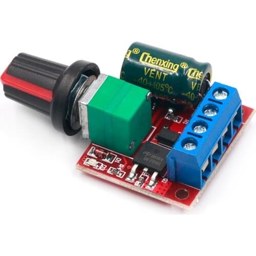 DC 5V 12V PWM DC Motor Speed Controller Governor Stepless Speed Regulator LED Dimmer Control Adjustable Variable Speed Control
