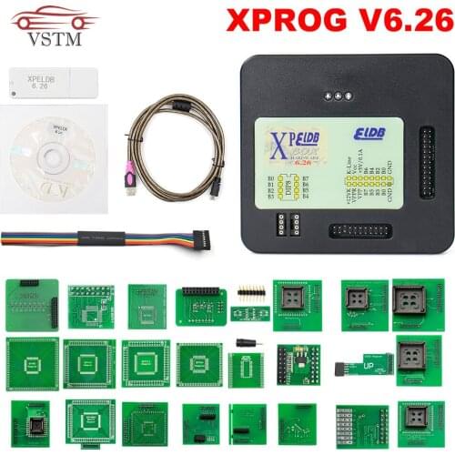 2020 XProg-M Xprog m V5.55 V5.86 V6.12 V6.17 V6.26 ECU Chip Tunning Programmer X Prog M Box 6.26 XPROG-M 5.55 Without USB Dongle