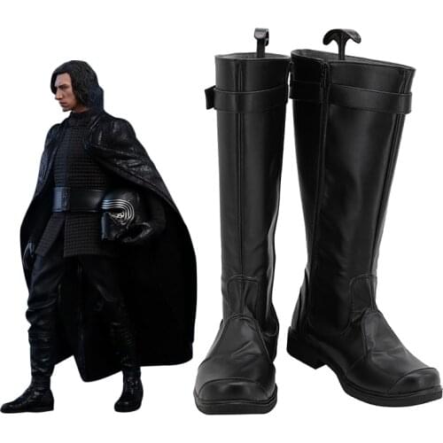Star Cosplay Wars Last Jedi Poe Dameron Cosplay Boots Leather Shoes Halloween Carnival Party Shoes Prop Custom European Size
