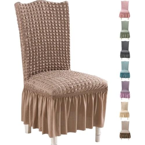 Bubble Lattice Elastic Strech Chair Covers Spandex Chair Covers For Banquet Kitchen/Dining Room Office Chair Cover With Back
