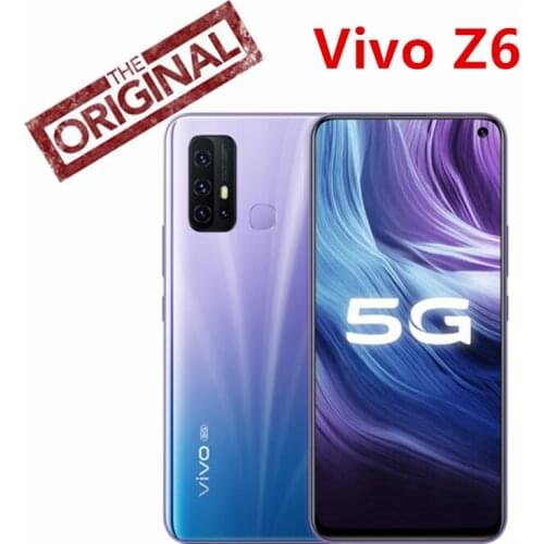 Vivo Z6 5G Smart Phone Snapdragon 765G Android 10.0 6.57" 2400x1080 48.0MP+16.0MP+8.0MP+2.0MP+2.0MP 44W Charger 5000mAh