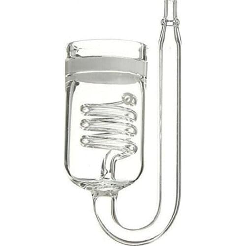 Glass Aquarium CO2 Diffuser Glass Tank Atomizer Solenoid Regulator Moss CO2 Atomizer For Water Plant Tank Transparent