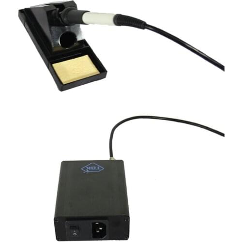 TBK T12 Thermostatic Soldering Iron 60W Thermostat Soldering Station 200 Degrees -500 Degree 24V 110V/220V as Description 1.1M