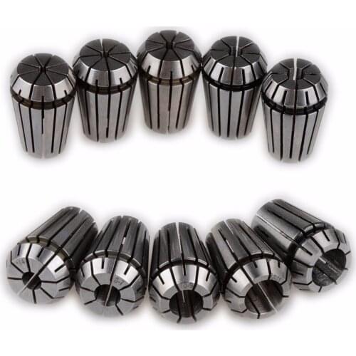High Quanlity 10pcs ER20 Spring Collet Chuck Set ER20 Precision Spring Collet Set For CNC Engraving Machine Milling Lathe Tool