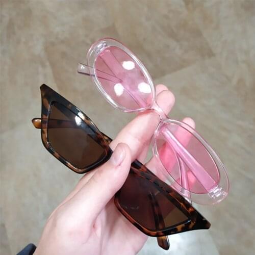 2021 Summer Women Small Frame Sunglasses UV400 Sun Shades Eyewear Vintage Cat Eye Sun Glasses Simple For Mountaineering Fishing
