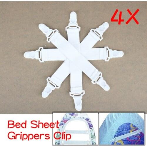 2017 House Bed Sheet Fasteners Elastic Grippers Clip Holder 4 Pcs Housekeeping & Organization Belt J2Y