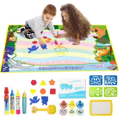 2020 New Arrivals Big Magic Water Drawing Mat Baby Play Mat Drawing Painting Board Set Coloring Books Educational Toys for Kids