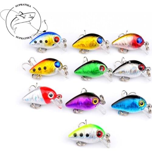 26mm/1.6g Mini Lifelike Ocean River Crankbait Fishing Bait Lure 3D Eyes Artificial Wobbler Fishing Bait Hard Bait Isca Pesca