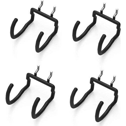 4PCS Pegboard Drill Holder Heavy Duty Hooks, Pegboard Double Hooks Drill Hanger Hook for Drill, Accessories Bag, Etc