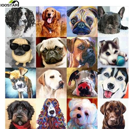Diamond Painting Cute Dog 5D DIY Full Square Diamond Embroidery On Sale Animals Rhinestone Picture Cross Stitch Kit Home Decor