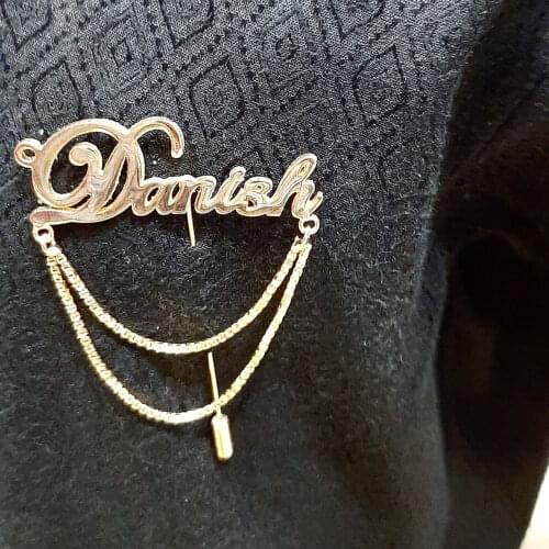 DIY Custom Company Badge Brooch Stainless Steel LOGO Retro Brooch Custom Korean Accessories Dropship Wholesale