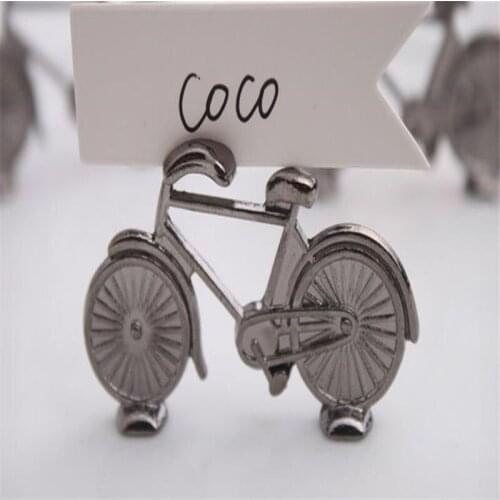 "Le Tour" Bicycle Place Card Photo Holder wedding favor party Table decorations bridal shower favors 50pcs