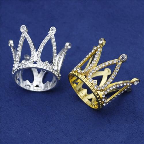 Baroque Children Tiaras Small Crown for Kids Birthday Party Dance Mini Diadem Princess Girls/Boys Wedding little crown Jewelry