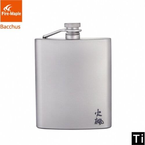 Fire Maple Titanium Hip Flask 200ml Drinkware Outdoor Ultralight Climbing Hiking Camping Whiskey Flagon 88g