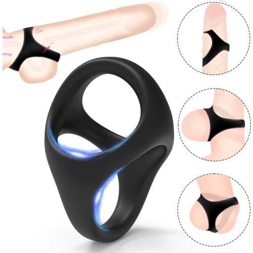 Cock Ring Penis Sex Toys for Men Male Chastity Belt Adult Mens Masturbator Couple Sex Product Erotic Cockring Massage Tool Shop