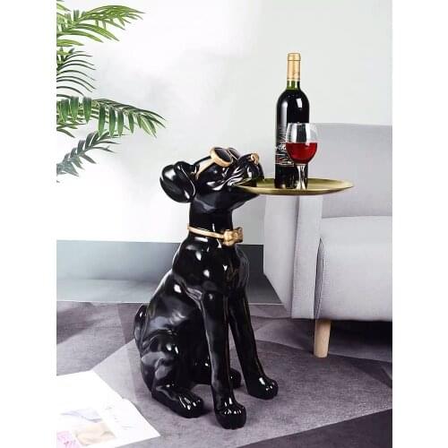 Statue dog sculpture statues for decoration sculpture modern art Creative Floor ornaments living room Housewarming gift Porch