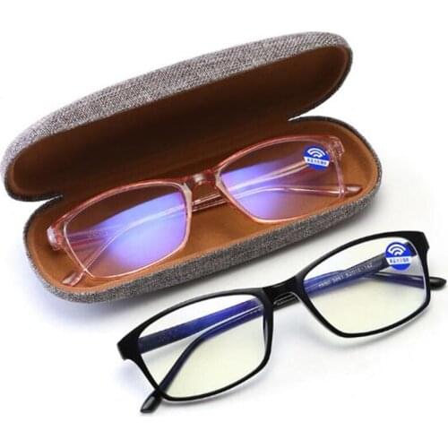 Square Retro Anti Blue Light Radiation Glasses Men Women Fresh Computer Goggles TR90 Glasses Frame Super soft Eyeglasses Men