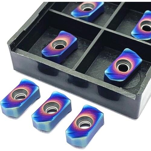 LNMU0303 High Quality Nano Blue Double Side Fast Feed Open Rough Milling Insert LNMU 0303 Cemented Carbide Turning Tool Cutter