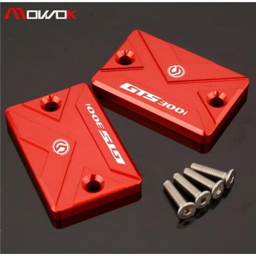 Logo GTS300i CNC Aluminum Front Fluid reservoir cap cover For SYM GTS 300i GTS 300 2017-2020 Motorcycle Accessories