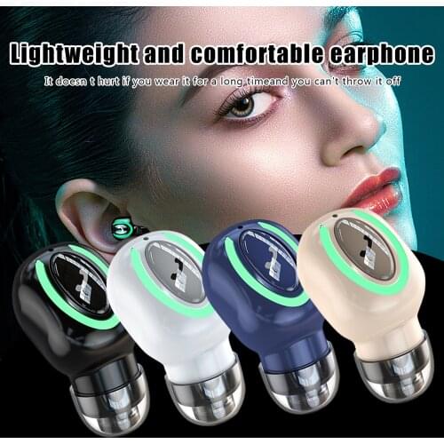 M9 Single Ture Wireless Earphone In-ear Long Standby Earbuds Business Bluetooth Headset TWS Bluetooth Headphones With Mic