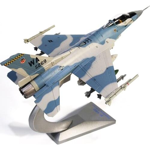 1/72 Scale Alloy Fighter F-16 US Air Force Aircraft Fighting Falcon F16 Model Toys Children Kids Gift for Collection Decoration