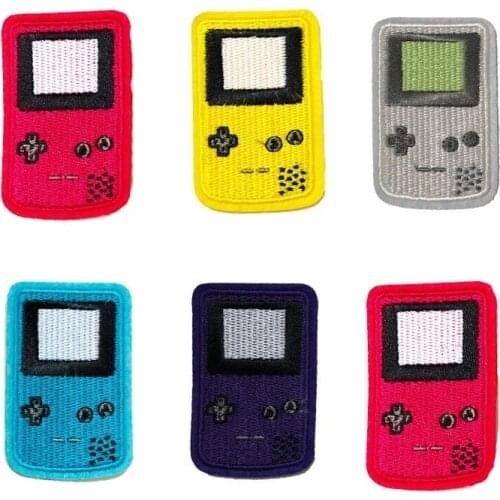 Wholesale Cartoon Phone Embroidery Patches for Clothing Iron On Clothes Bags Shoes Appliques Sewing Recreational Machines Badges