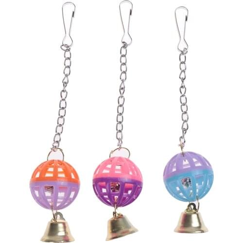 Pet Bird Parakeet Climb Bite Chew With Hanging Funny Swing Bell Ball Bird Toy Cute Parrot Toys Pet Supplies For Parakeet Cockati