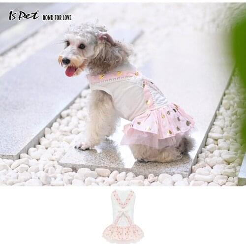 Dog Dress Luxury Pink Dog Clothes Summer 2020 Francais Tutu Wedding Pet Puppy Dress for Dogs Girl Chihuahua Shih Tzu Pomeranian