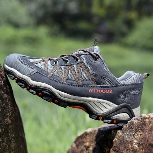 Hiking Shoes Men Hiking Boots Men Waterproof Couples Mountain Climbing Sneakers Women Outdoor Sport Mens Shoes Skid Resistance
