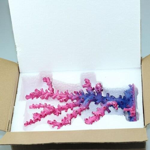 Resin Purple Coral Aquarium Beautification Fish Tank Decoration Accessories Jewelry Craft Pet Supplies