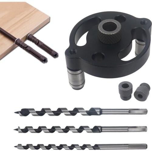 Portable Vertical Hole Puncher Doweling Jig Mini Pocket Hole Jig Set For Concealed Floating Shelf Bracket Home Improvement Tools