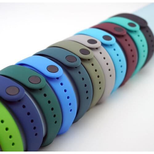 Strap For Mi band 4 5 6 Correa miband4 miband5 miband3 Replacement Silicone Smart watchband Bracelet Xiaomi mi band 5 4 3 Strap